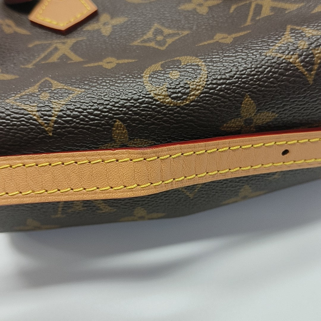 SPEEDY Nano Monogram Coated Canvas Brown
