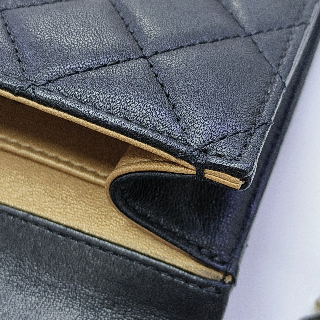 Quilted Lambskin Mini Black