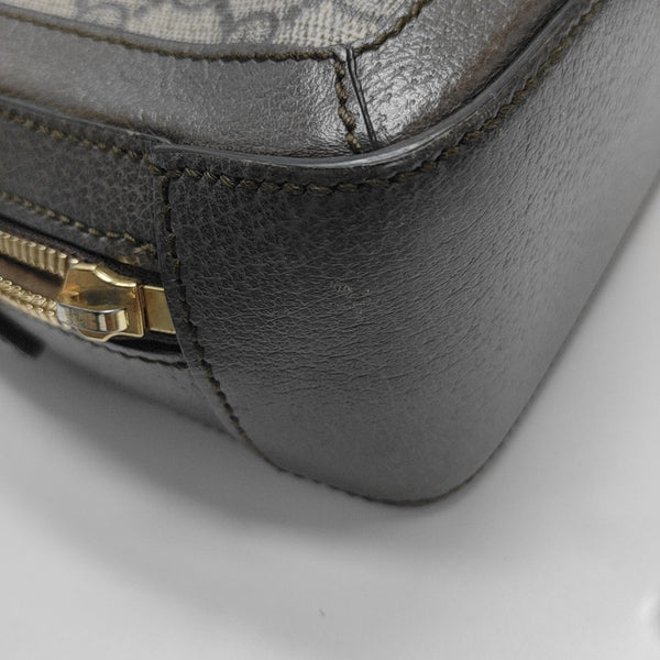 Ophidia Mini Monogram Coated Canvas Beige