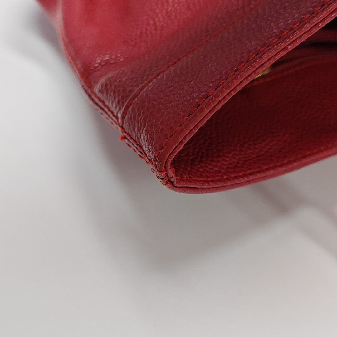 Grained Calfskin Red