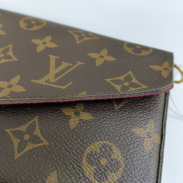 FÉLICIE Monogram Coated Canvas Brown