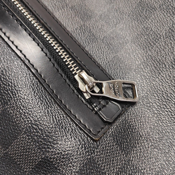 Damier Graphite Coated Canvas Crossbody Bag Gray