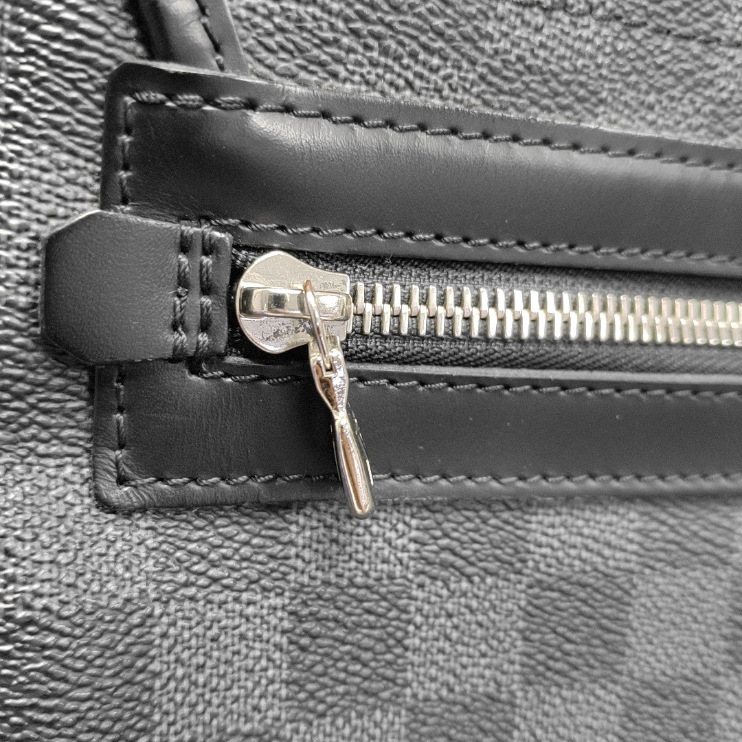 DISTRICT GM Damier Graphite Coated Canvas Black