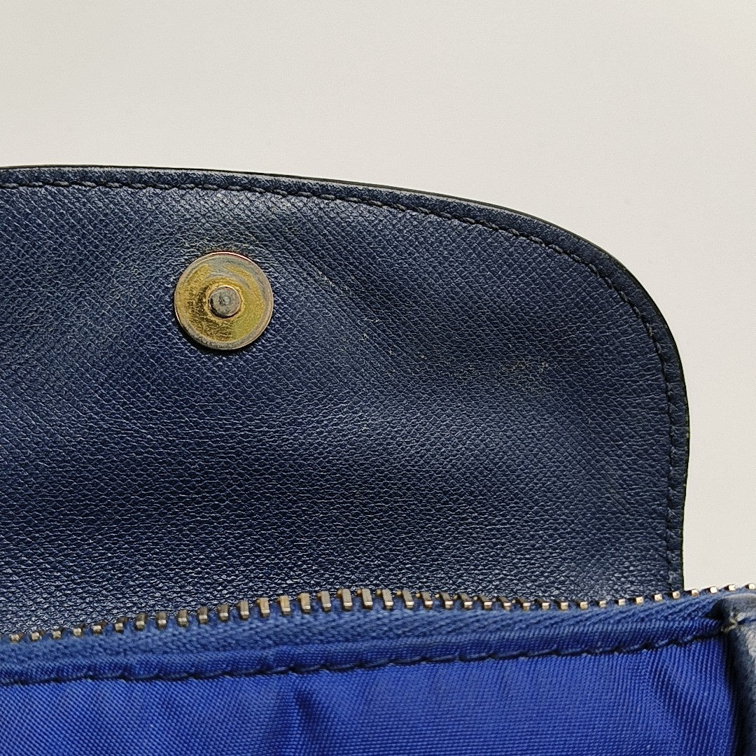 Nylon Shoulder Bag Blue