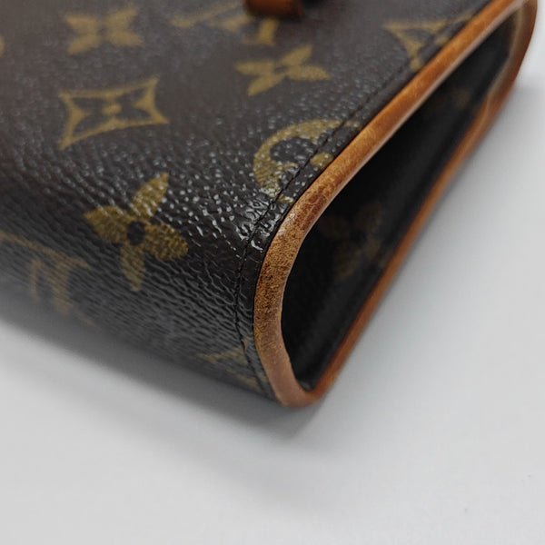 FLORENTINE Monogram Coated Canvas Brown