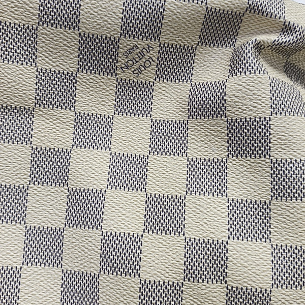 SALEYA PM Damier Azur Coated Canvas White