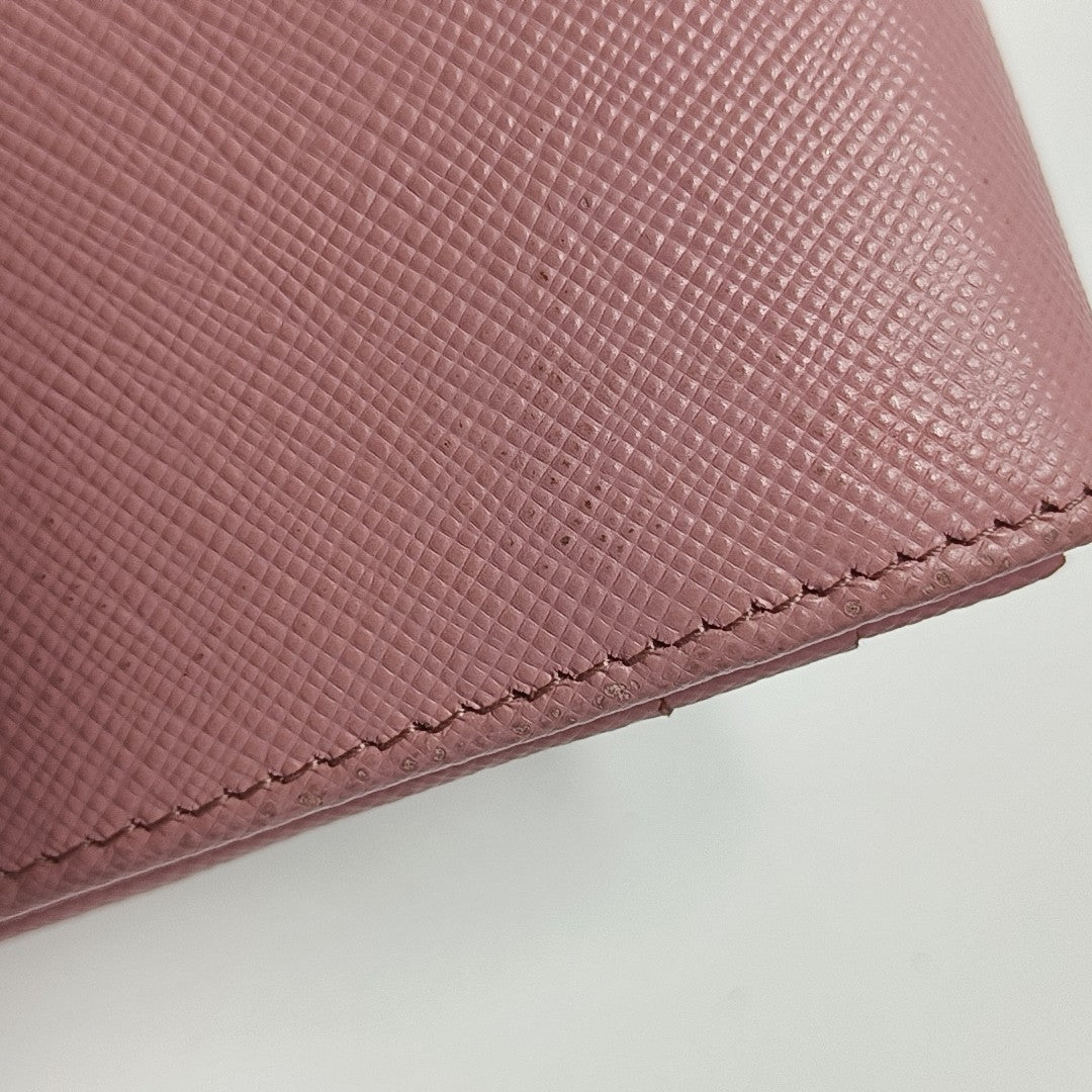 Saffiano Calfskin Wallet Pink