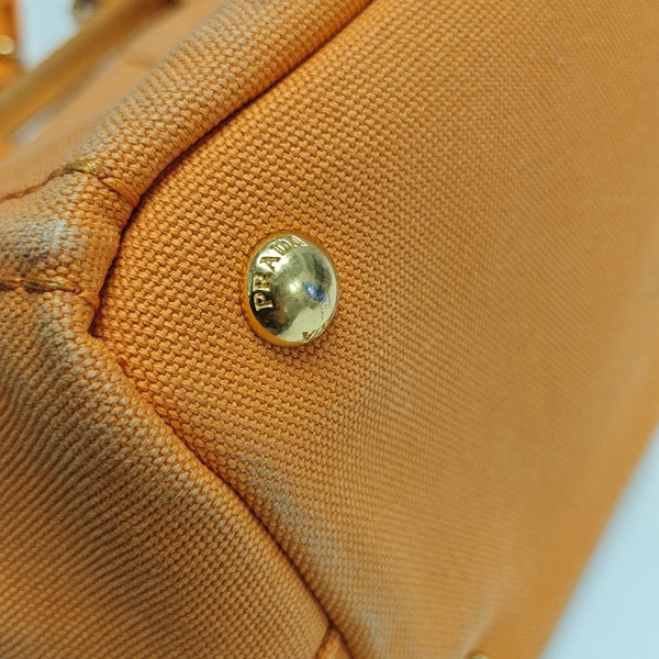Denim Quilted Canvas Orange