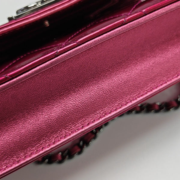 BOY CHANEL WOC Quilted Patent Leather Red