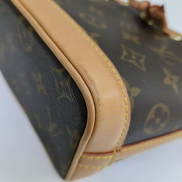 NOÉ Nano Monogram Coated Canvas Brown