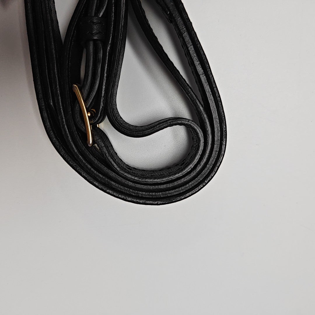 The Banner Medium Calfskin Black