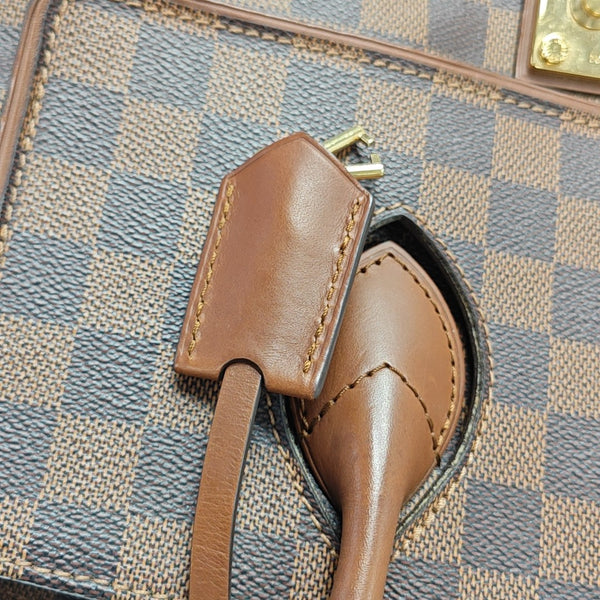 ASCOT Damier Ebene Coated Canvas Brown