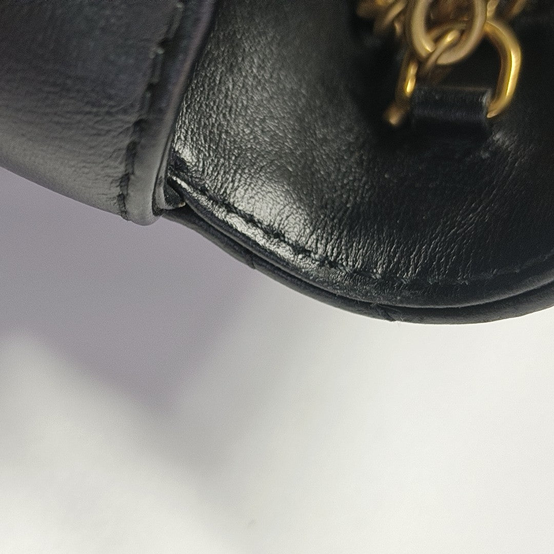 GG Marmont Mini Quilted Calfskin Black