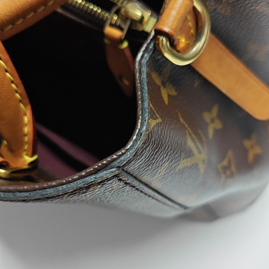 MONTAIGNE Monogram Coated Canvas Brown