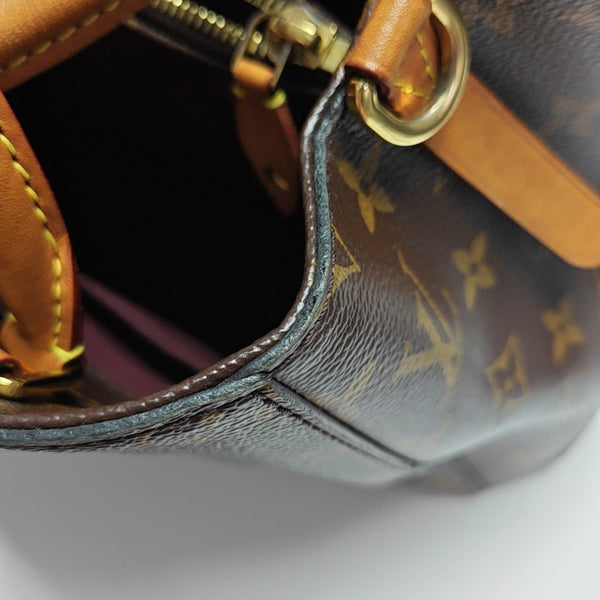 MONTAIGNE Monogram Coated Canvas Brown