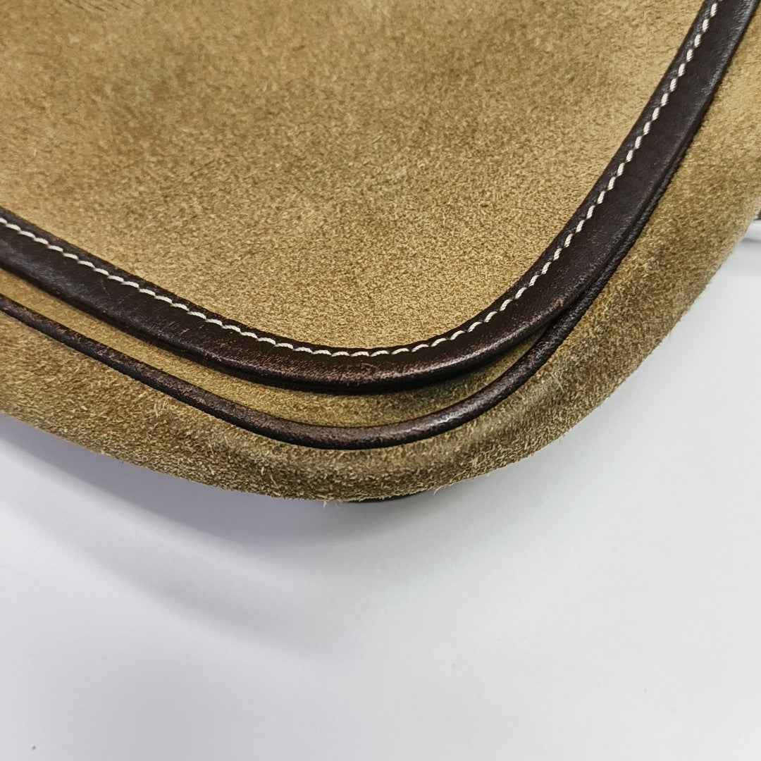 Suede Shoulder Bag Brown