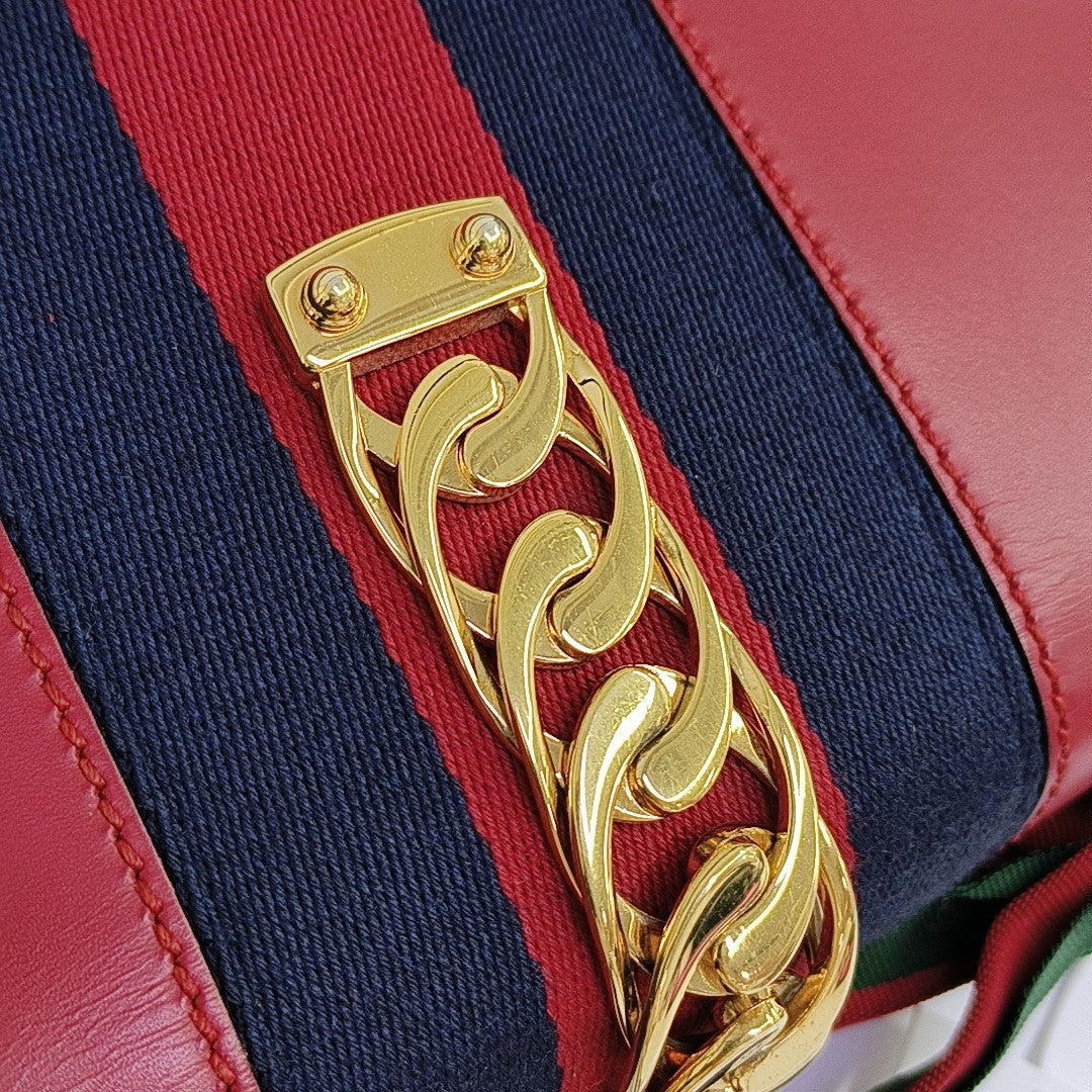 Sylvie Small Calfskin Red