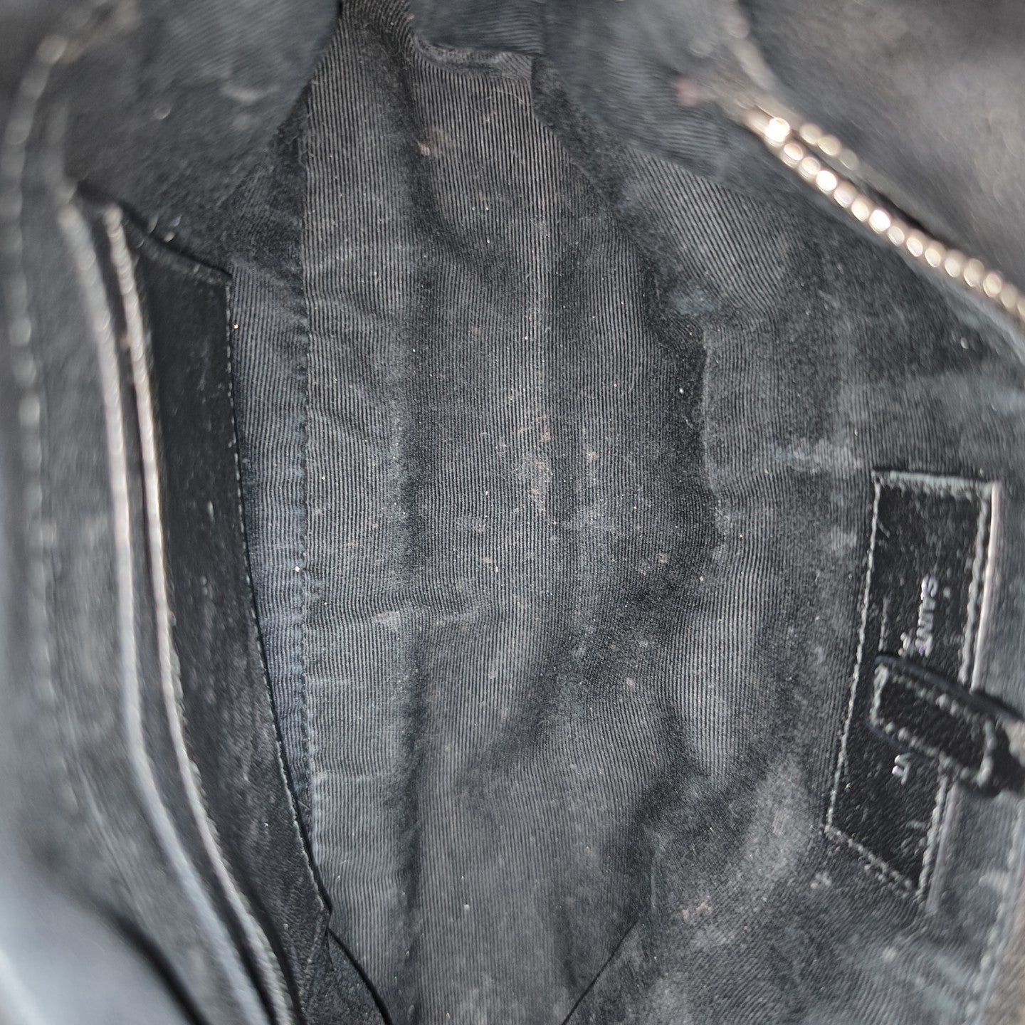 PUFFER Mini Chevron Lambskin Black