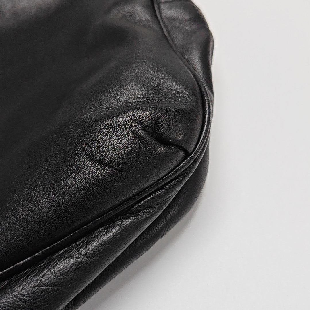 Lambskin Shoulder Bag Black