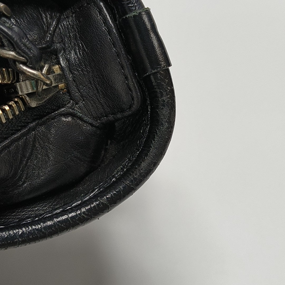GABRIELLE Small Quilted Calfskin Black