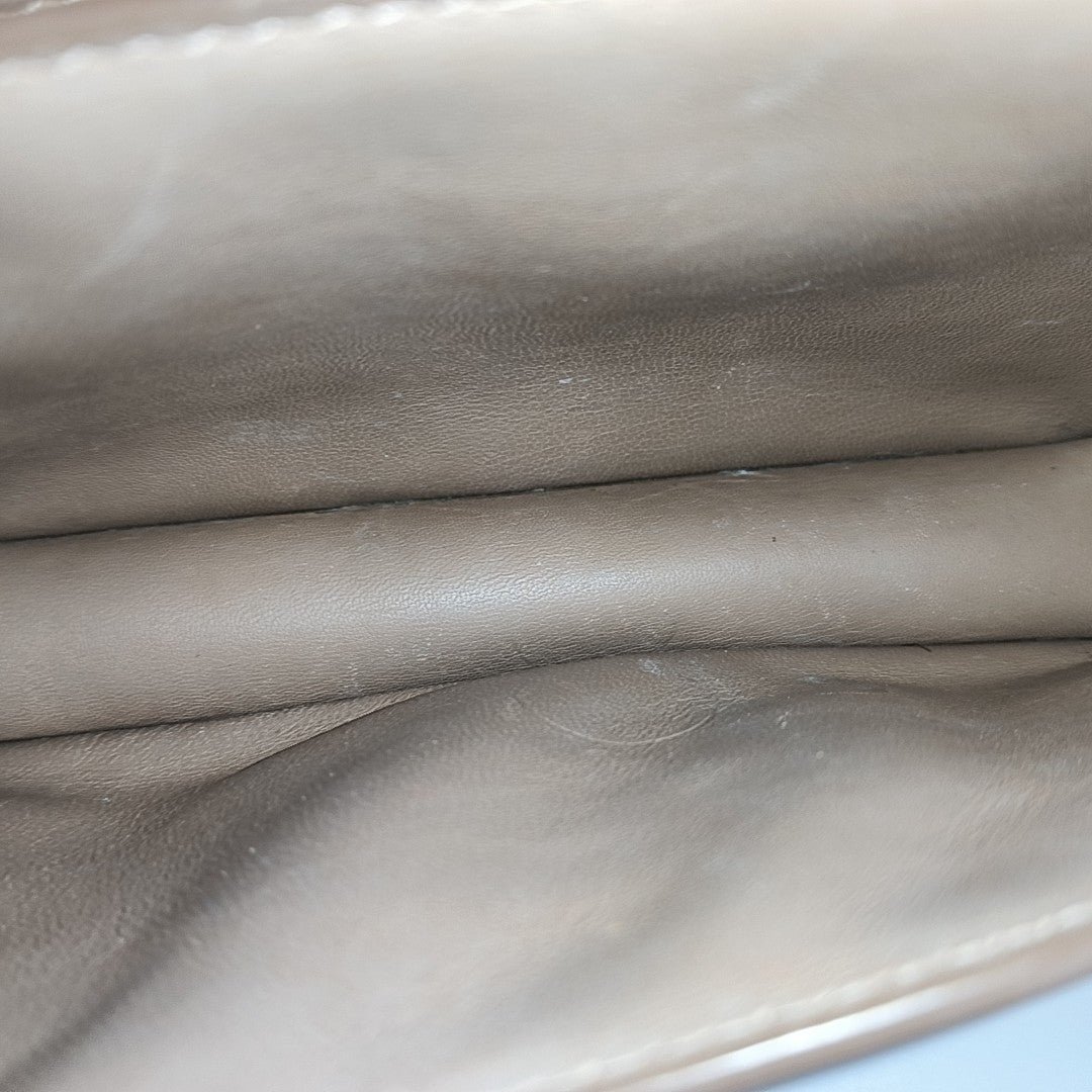 TB Small Calfskin Beige