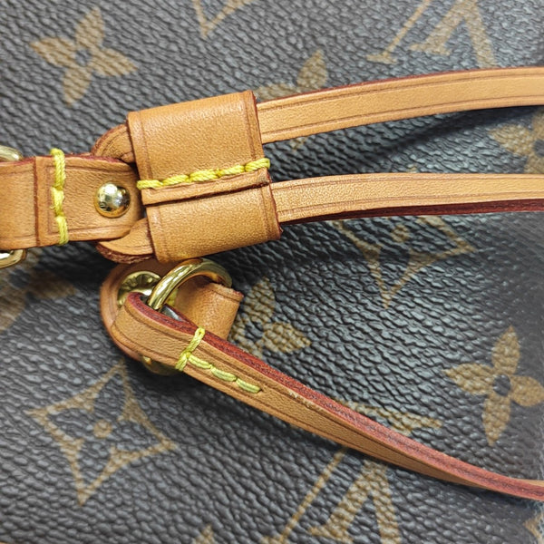 NEVERFULL MM Monogram Coated Canvas Brown