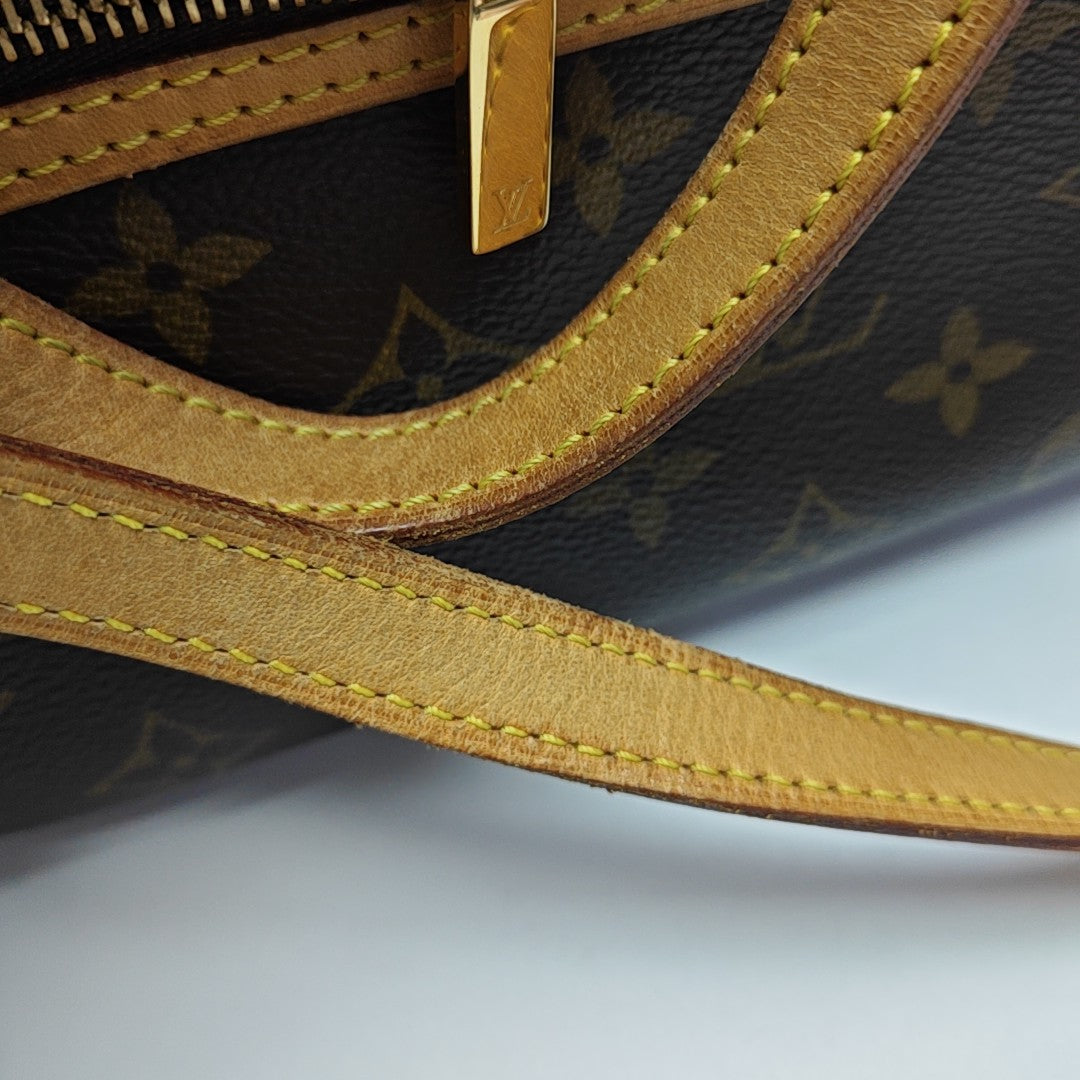 CITE MM Monogram Coated Canvas Brown
