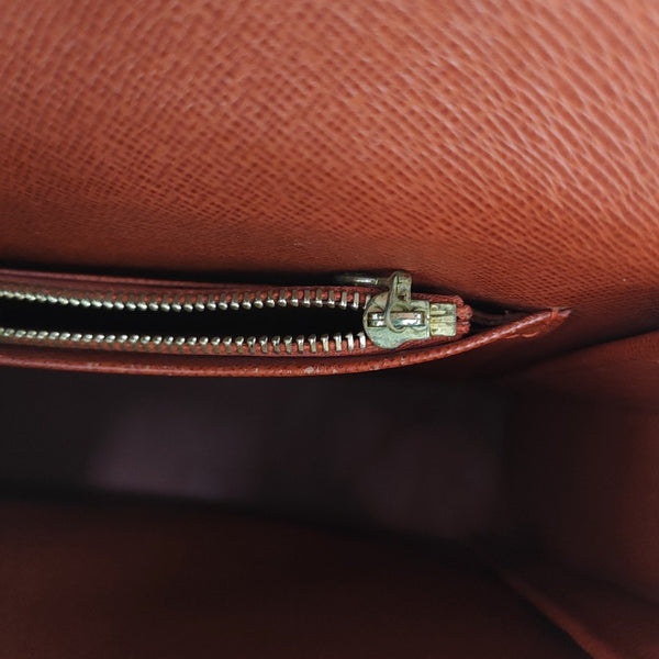 TRIBECA Damier Ebene Coated Canvas Brown