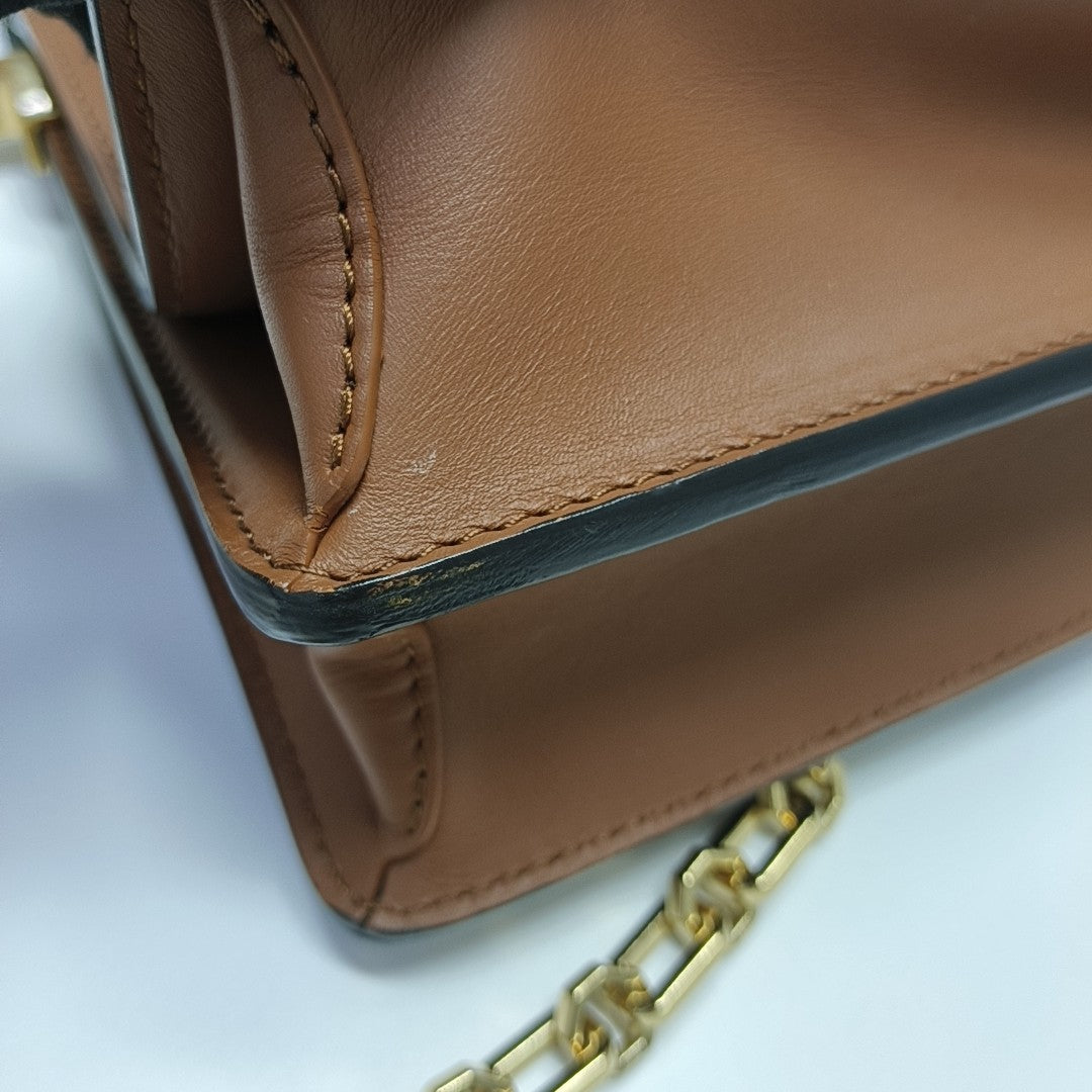 DAUPHINE MM Monogram Coated Canvas Brown