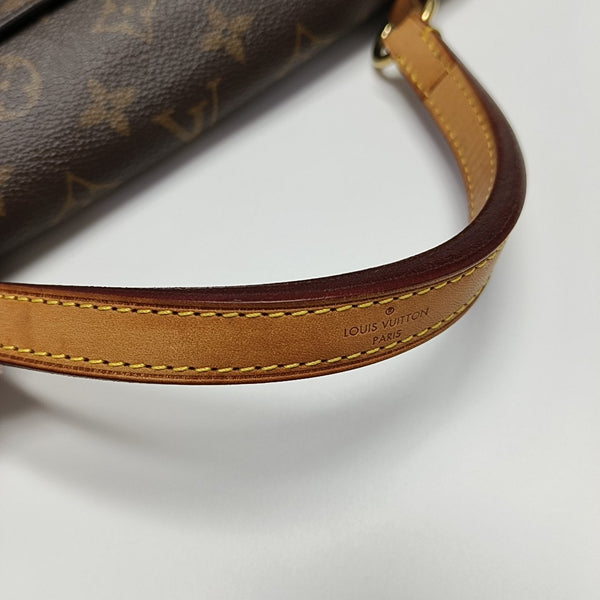CLUNY MM Monogram Coated Canvas Brown