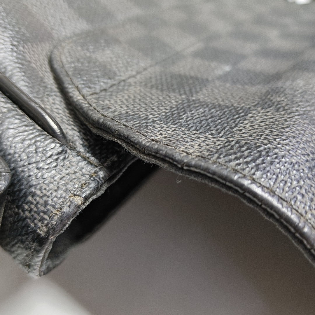 DISTRICT PM Damier Graphite Coated Canvas Gray