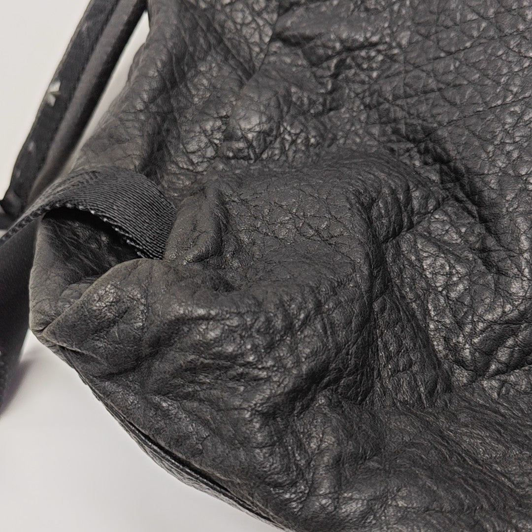 Leather Backpack Black