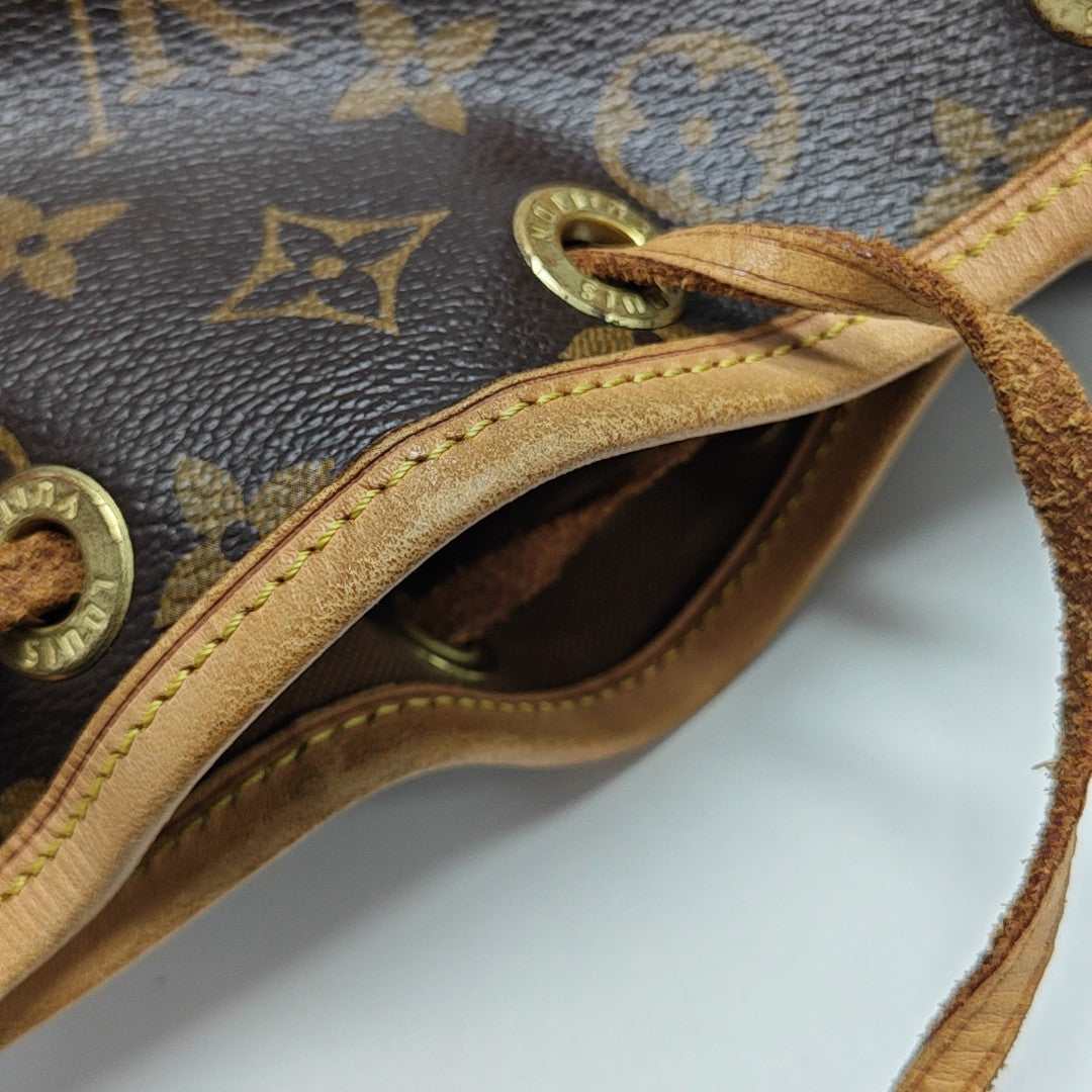 NOÉ BB Monogram Coated Canvas Brown