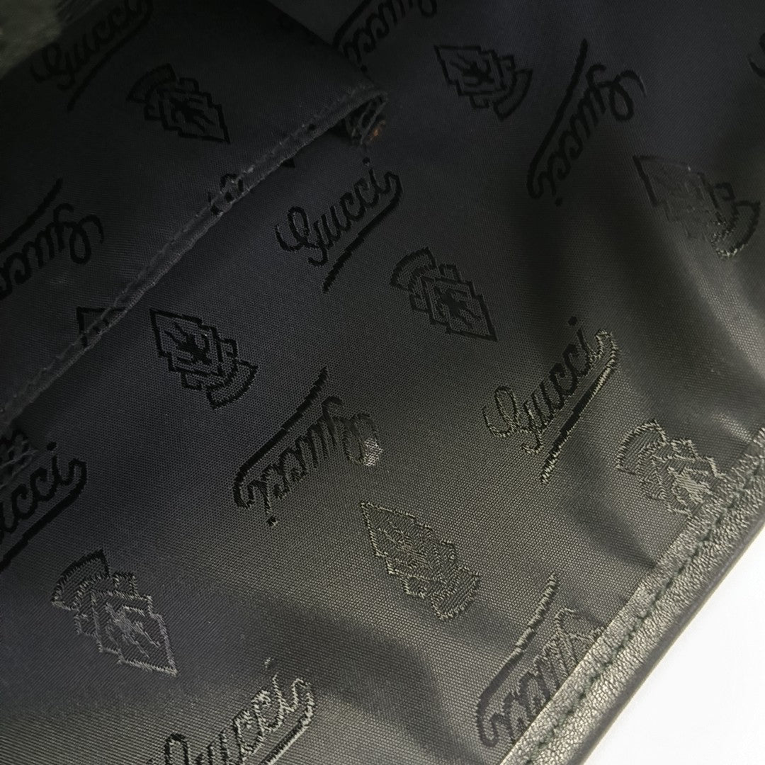 Ligne Shima Monogram Calfskin Black