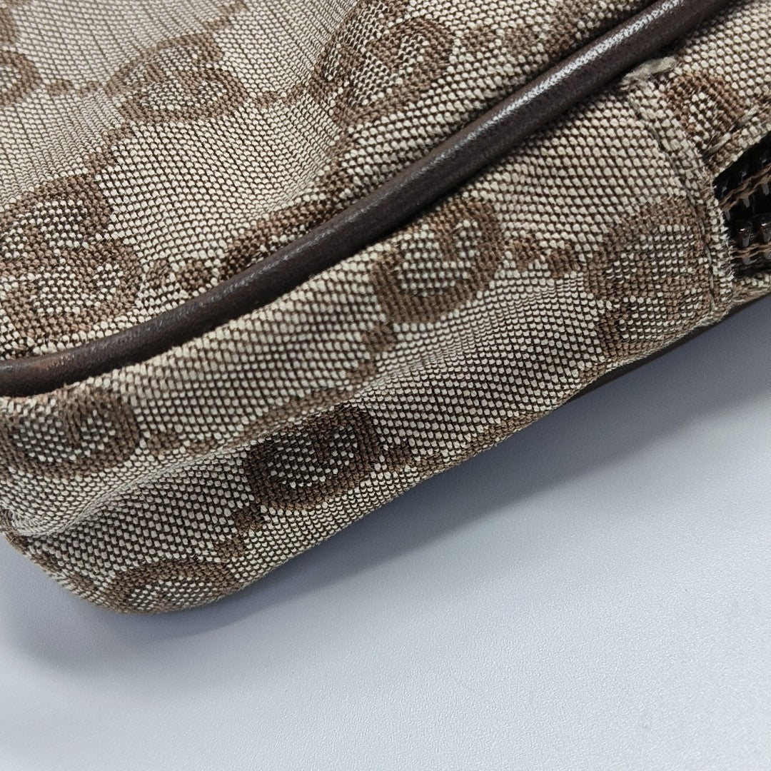 Monogram Canvas Clutch Beige