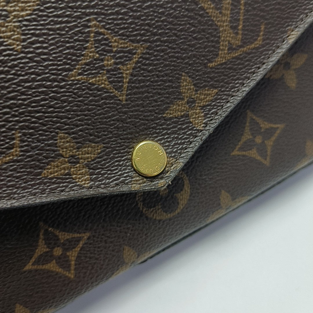 FÉLICIE Monogram Coated Canvas Brown