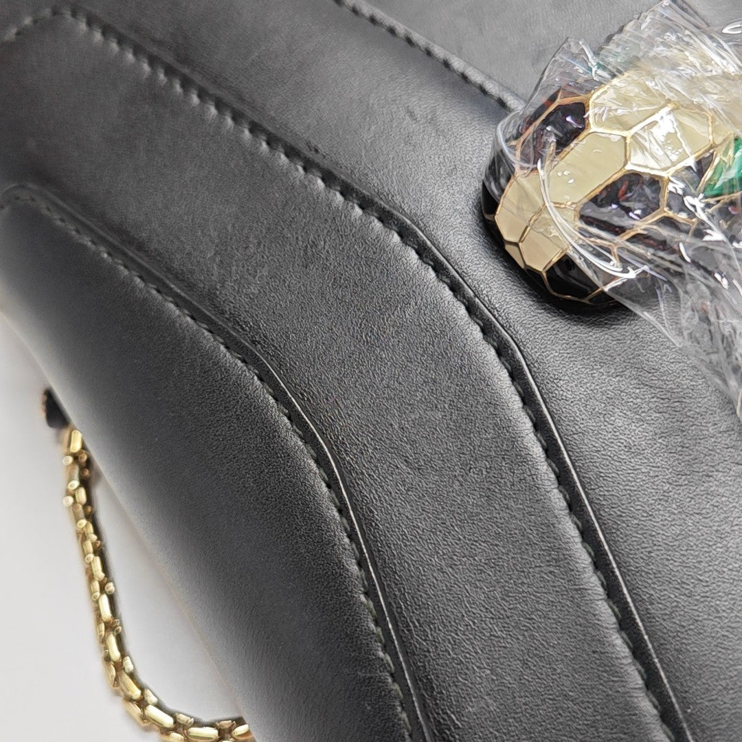 SERPENTI FOREVER Small Calfskin Black