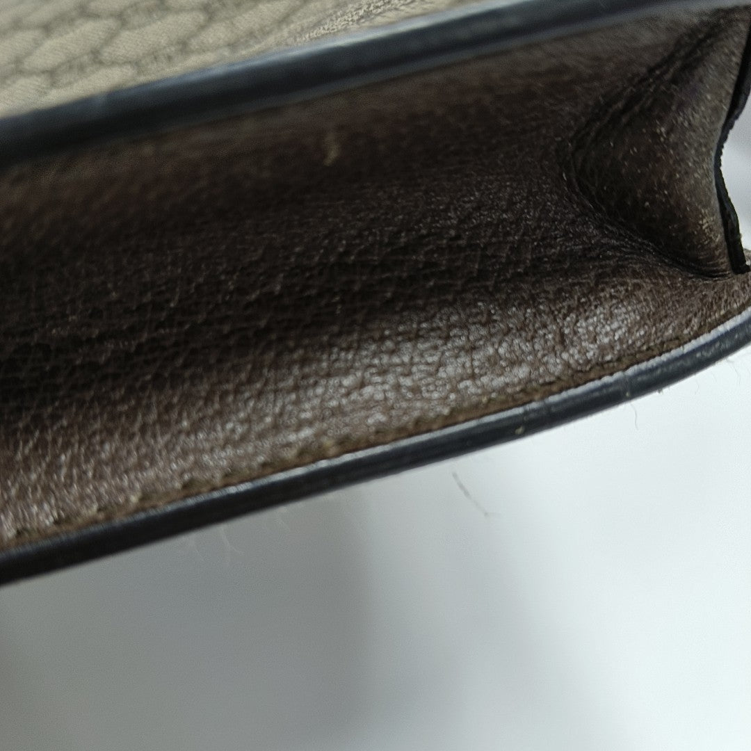 GG Supreme Monogram Coated Canvas Brown