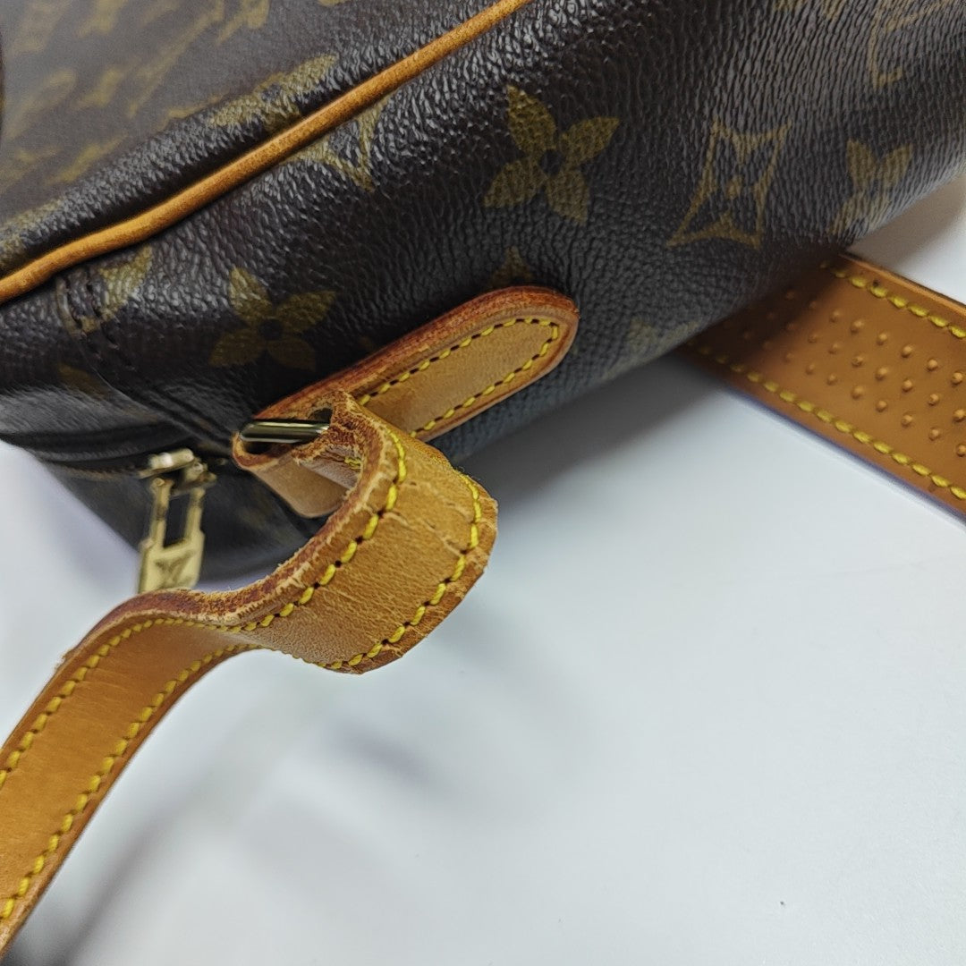 VINTAGE TROCADERO 30 Monogram Coated Canvas Brown