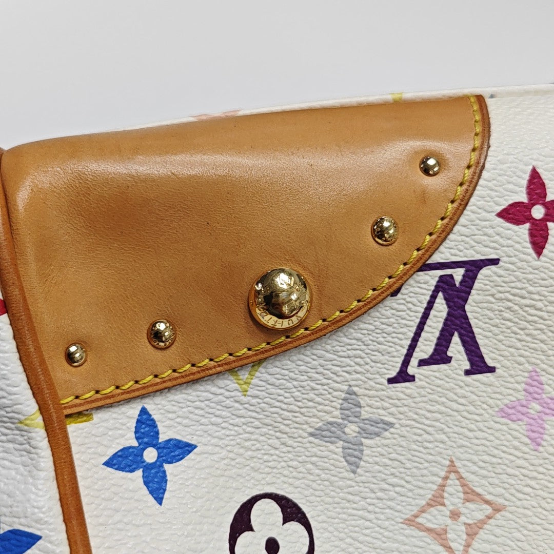 LV × TM BEVERLY MM Monogram Coated Canvas White