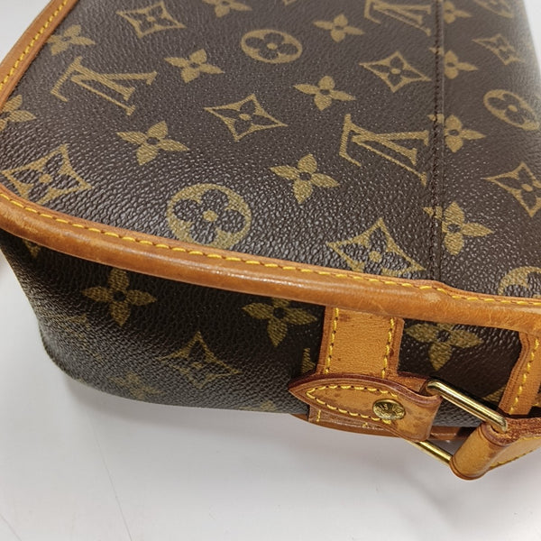 SOLOGNE PM Monogram Coated Canvas Brown