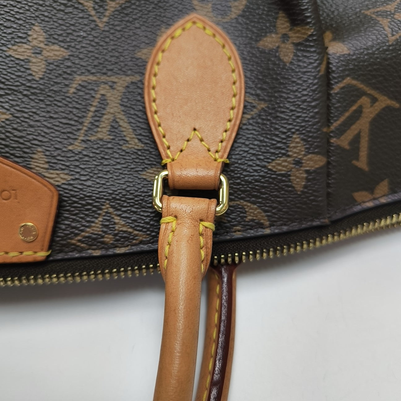 TURENNE MM Monogram Coated Canvas Brown