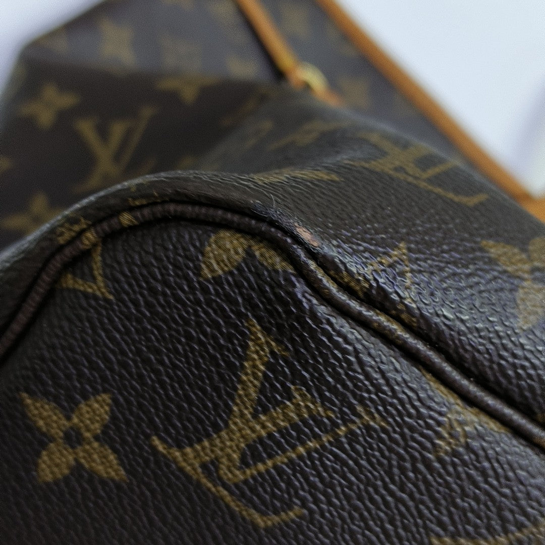 NEVERFULL GM Monogram Coated Canvas Brown