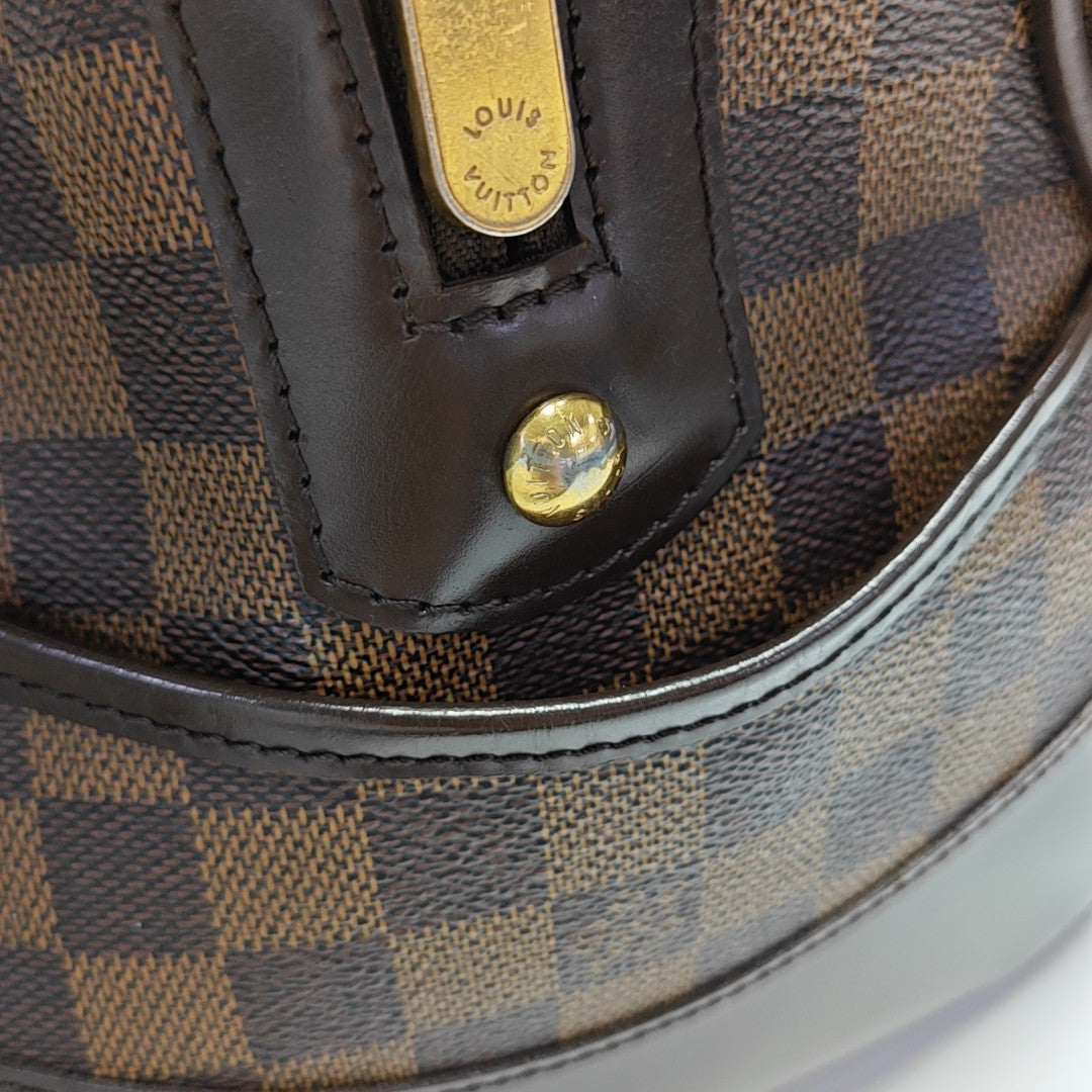 BERKELEY Damier Ebene Coated Canvas Brown