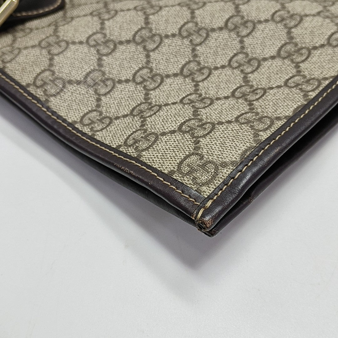 Monogram Coated Canvas Tote Bag Black