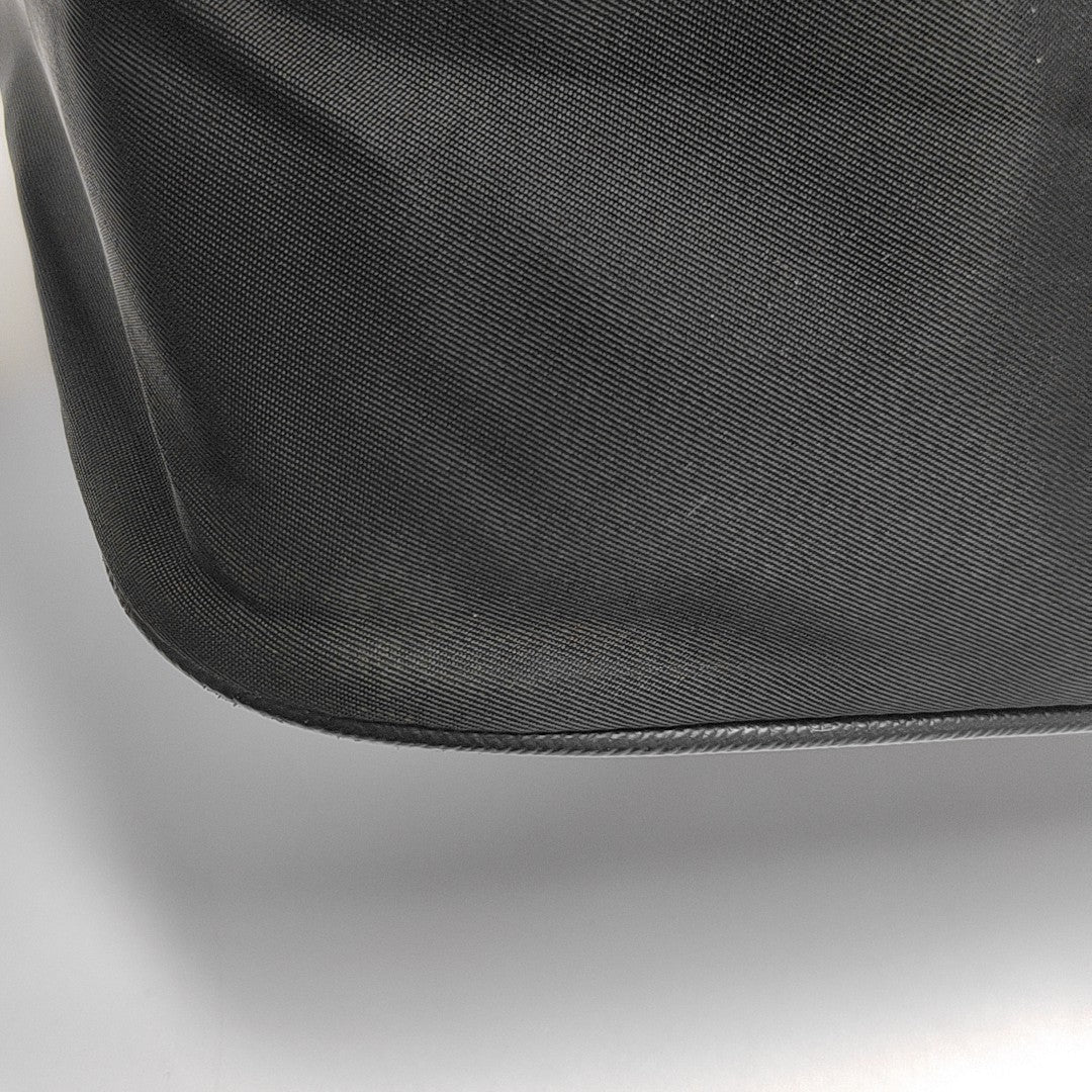 Nylon Top Handle Bag Black