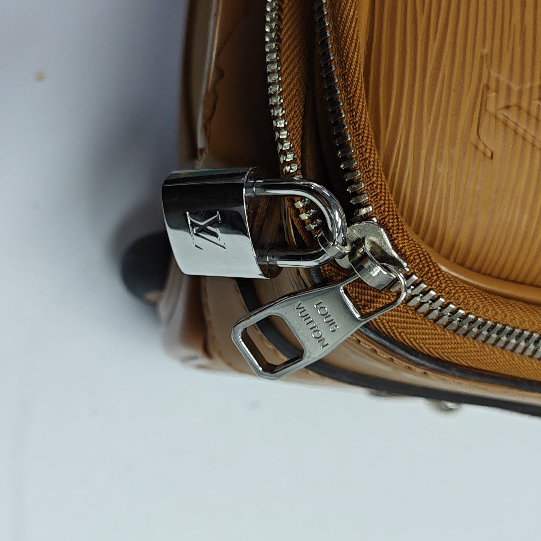Calfskin Luggage Yellow