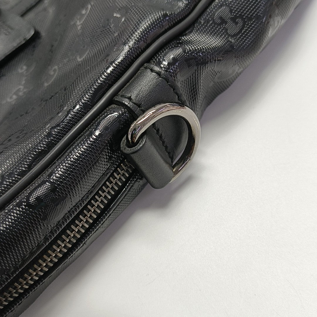 GG Imprime Monogram Coated Canvas Black