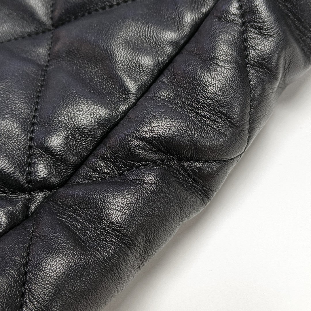 CHANEL 19 Large Quilted Lambskin Black