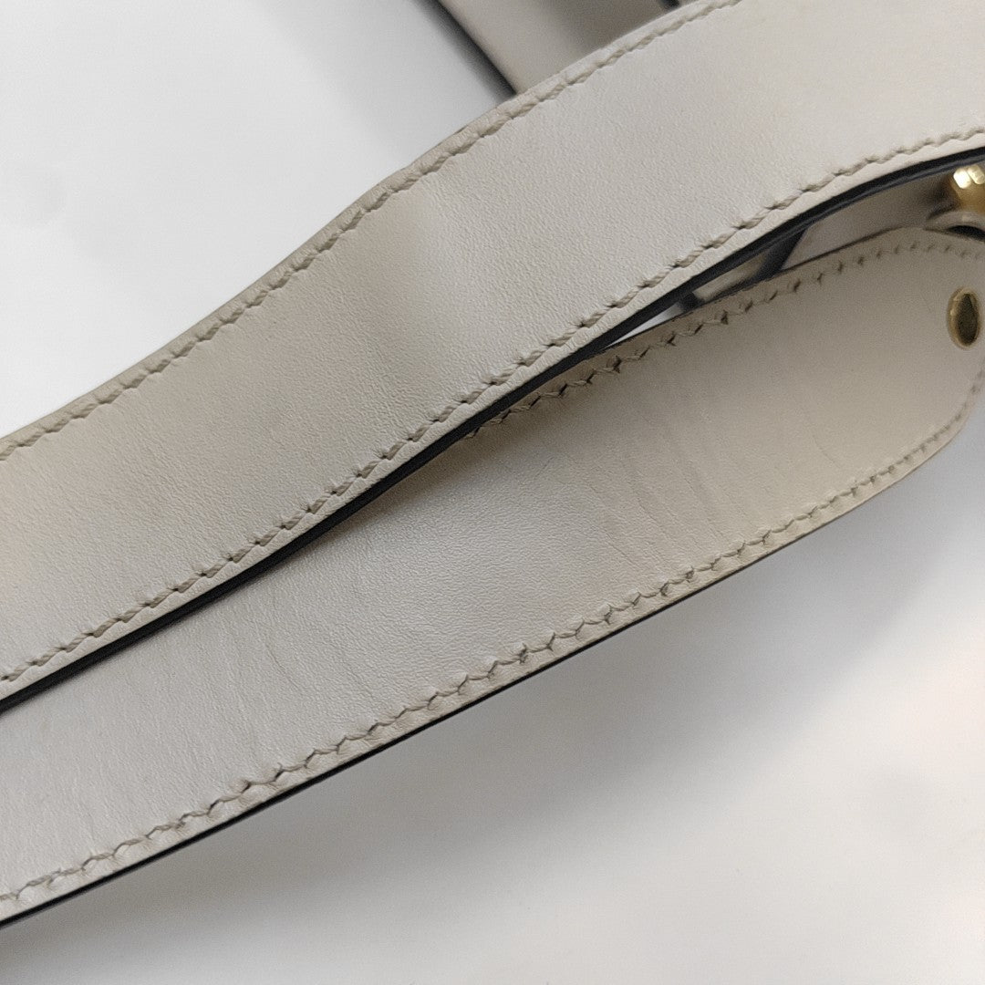 Sylvie Small Calfskin White